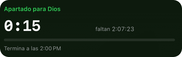 Widget de ayuno activo